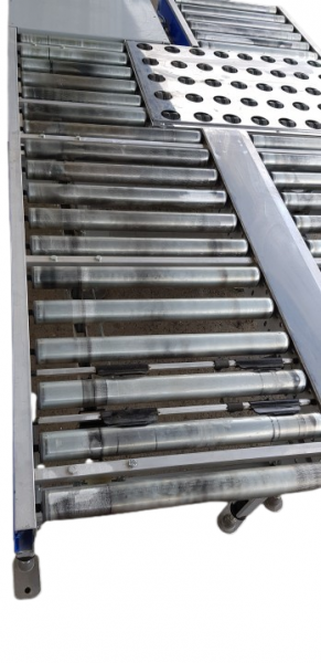 Gebhardt roller conveyor turnout sorter switch diverter ejector 45° 2400-1300-550