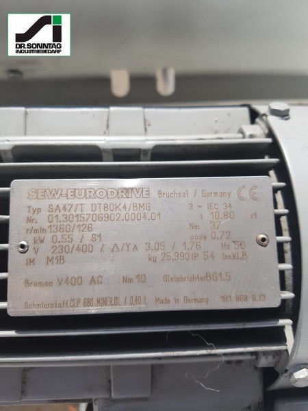 Dematic Gurtförderer Förderbandkombination 2 Stück 750-760-650