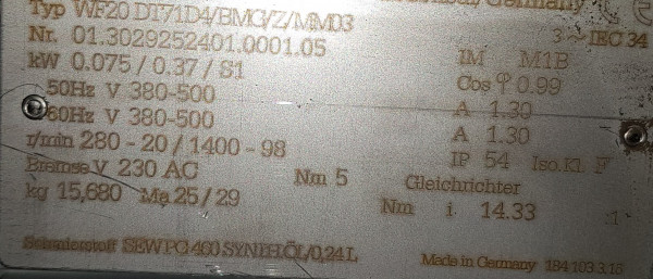 Dematic roller curve right inkluding Brake 90°-600-540 IR795