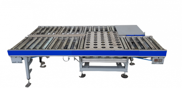 Gebhardt roller conveyor turnout sorter switch diverter ejector 45° 2400-1300-550