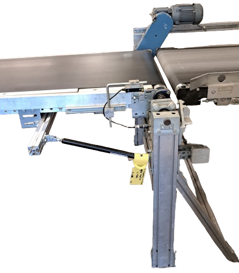 Transnorm Gurtförderer Gurtband Förderband 1300-700-600 Klappe Durchgang