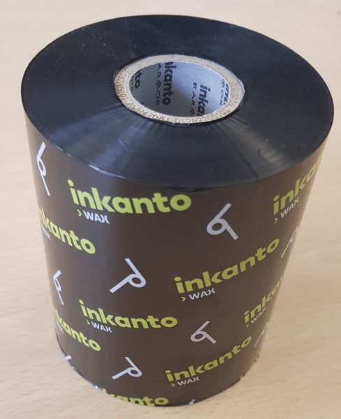 INKANTO thermal transfer ribbon, AWR 470 wax, 90 mm x 450 m, color: black