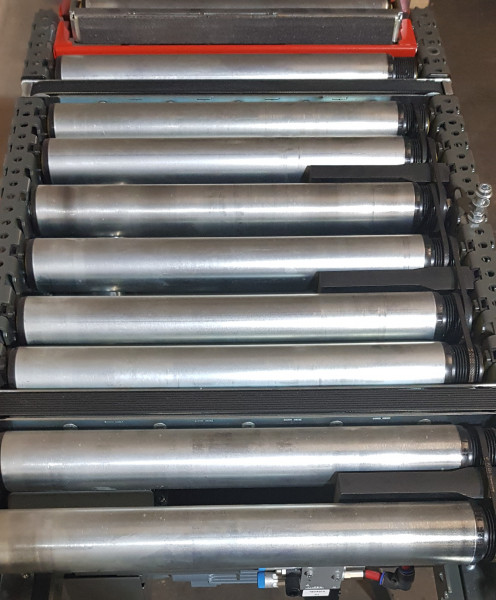 Knapp transfer roller conveyor Toothed belt slider outlet 90° 750-485-425