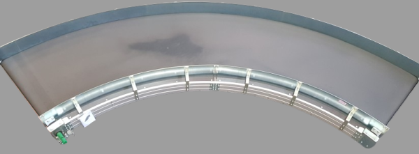 Transnorm curved belt conveyor left 90°-1370-1200-IR2500 -- NEW