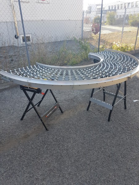 Transnorm Kurvenröllchenbahn 700-600 IR1500 Röllchenbahn 180°