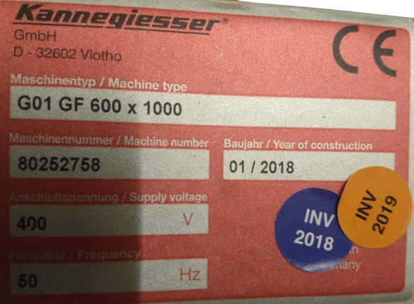 Kannegiesser belt conveyor belt conveyor belt GF 1000-680-600