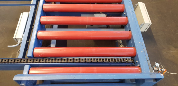 Paletten Umsetzer Transfer Rollenbahn Ketten 90° 3900-1650-1040-900