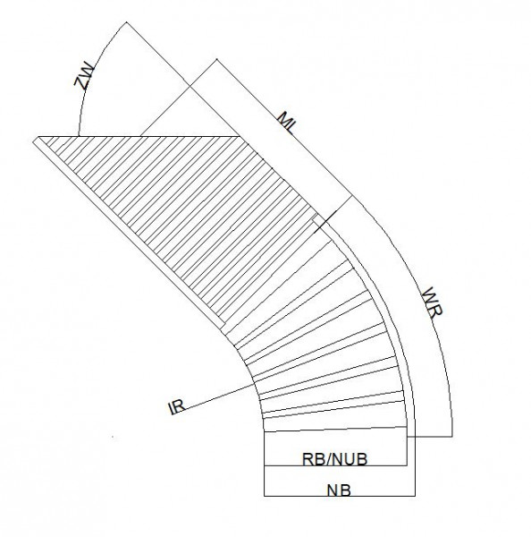 Transnorm Schrägzulauf Ausschleußer Einschleußer Rollenzwickel 45°/90°-900-800