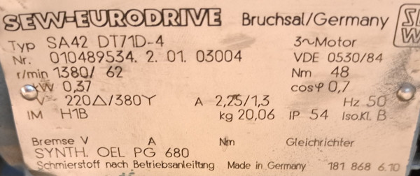 Transnorm Gurtkurvenförderer Gurtkurve 30°-800-700 IR900 rechts