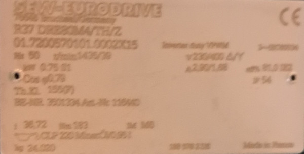 Lippert Steigband Gefälleband Gurtförderer Gurtband Förderband GF 640+7300+850-750-600