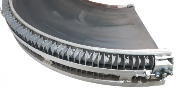 Transnorm curved belt conveyor right 150°-780-600-IR600