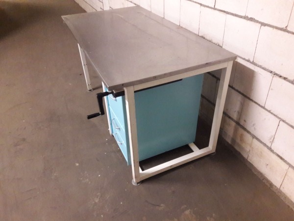 Work table packing table workbench height adjustable with stainless steel top and drawer container