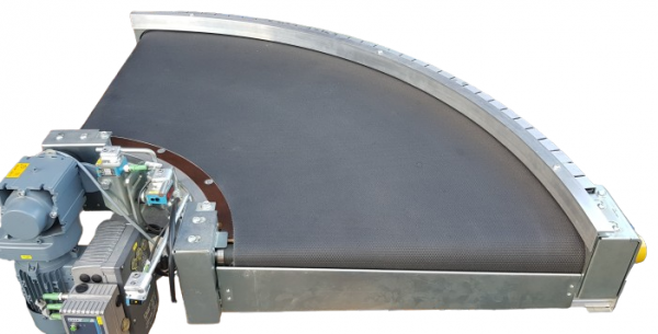 Transnorm Gurtkurve Förderer links 90°-800-600-IR400 Ausstellungsstück