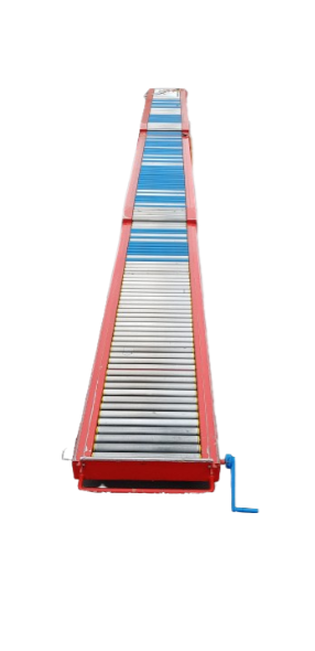 Caljan telescopic roller conveyor 600-5/6.5