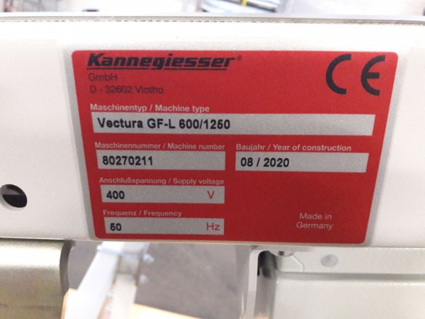 Kannegiesser Gurtförderer Förderband Gurtband GF 1250-680-600