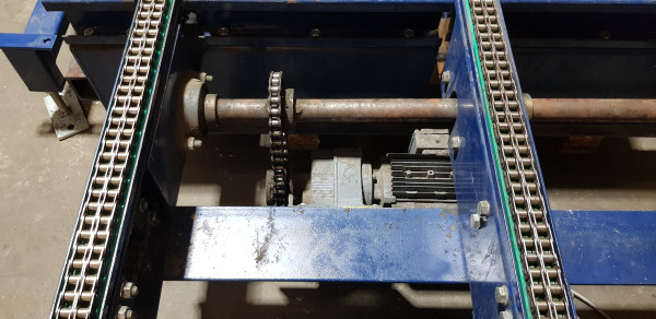 Ami pallet transfer transfer roller conveyor chains 90° 1750-1397-1262-1100