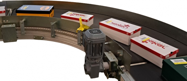 Transnorm curved belt conveyor right bend 90°-800-700 IR900