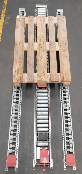 Continuous Pallet roller conveyor 2690-200-120