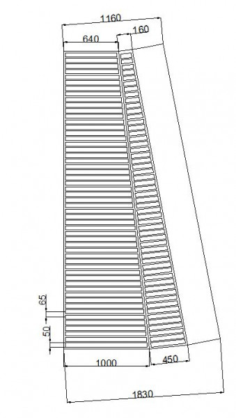Transnorm right align roller conveyor side conveyor 3470-1830-1450