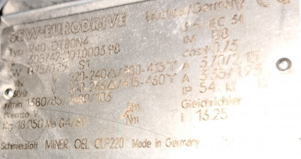 Transnorm belt conveyor GF 19700-700-600