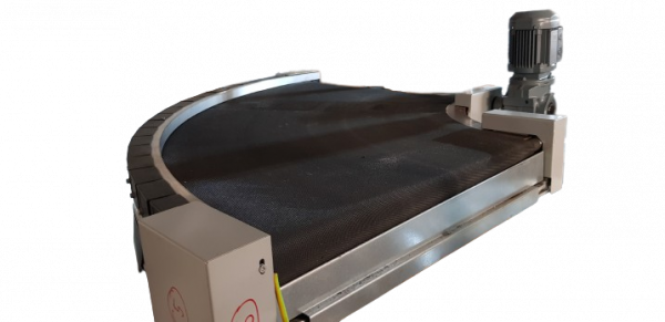 Transnorm curved belt conveyor right 90°-780-600-IR400