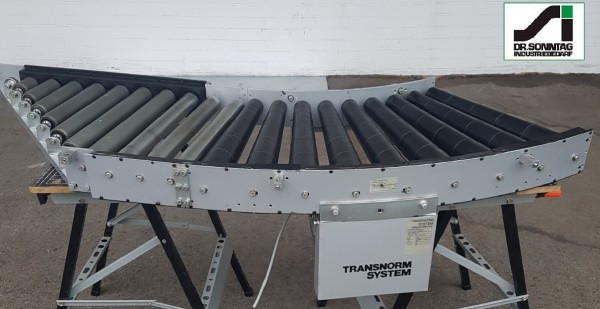 Transnorm curved roller conveyor 45° driven + insertion unit 500
