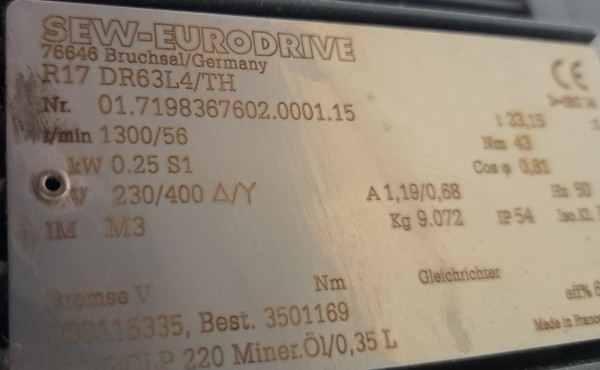 Lippert belt conveyor GF 1465-750-600