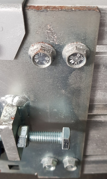 Transnorm Gurtkurve Förderer links 90°-700-500-IR750 - NEU mit LAGERSPUREN (ROST)