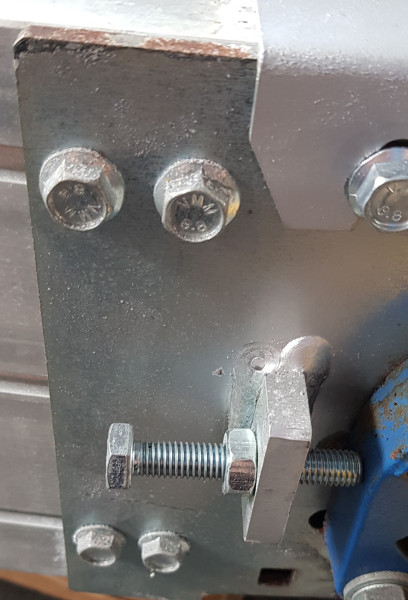 Transnorm Gurtkurve Förderer links 90°-700-500-IR750 - NEU mit LAGERSPUREN (ROST)