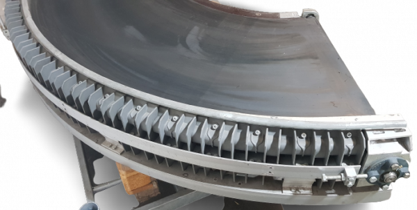 Transnorm Gurtkurvenförderer rechts 160°-780-600-IR600-Gurt defekt