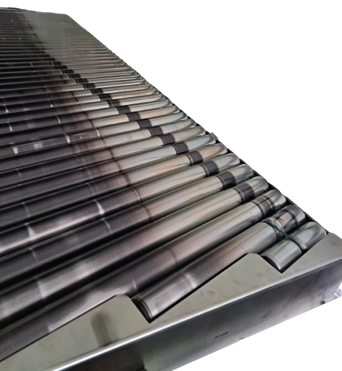 Transnorm Ausrichtförderer Schrägrollenbahn Schrägförderer 2900-700-685