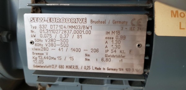 Lippert Gurtförderer Gurtband Förderband GF 780-650-500