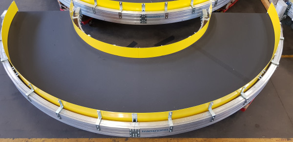 Transnorm curved belt conveyor right 180°-1170-1000-IR1200