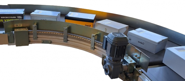 Transnorm curved belt conveyor right bend 90°-800-700 IR900