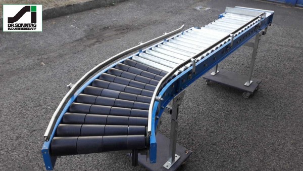 Schulz Rollenkurvenförderer links mit Geradstück 30°-450-390 IR795+920-450-390