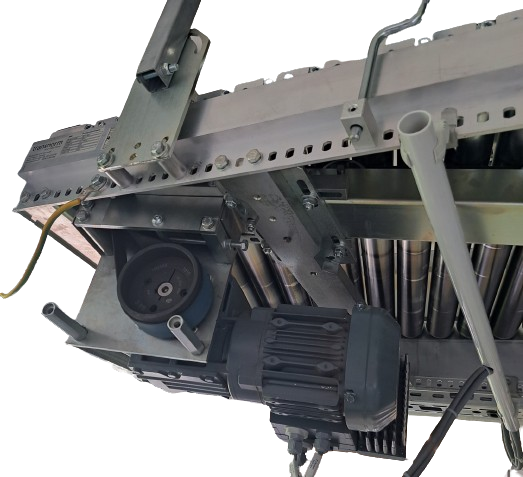 Transnorm Ausrichtförderer Schrägrollenbahn Schrägförderer 2900-700-685