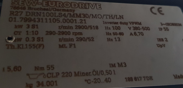 Transnorm curved belt conveyor right 180°-1170-1000-IR1200