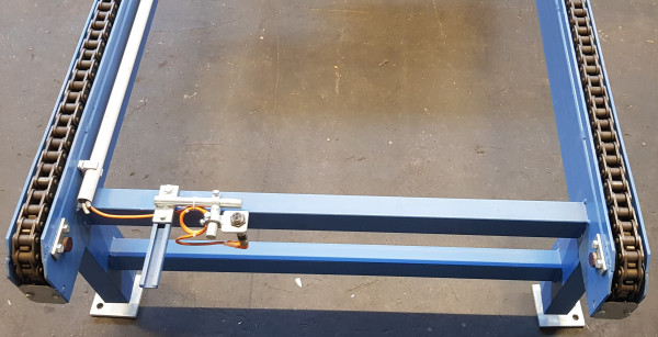 Paletten Umsetzer Transfer Rollenbahn Ketten 90° 3900-1650-1040-900