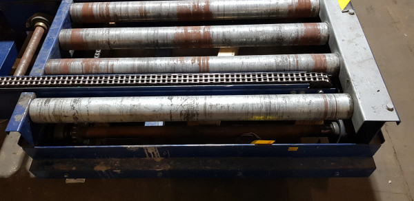 Ami pallet transfer transfer roller conveyor chains 90° 1750-1397-1262-1100