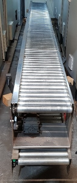 Rollenförderer mit Kettenantrieb 2750/2180/1500-420-350