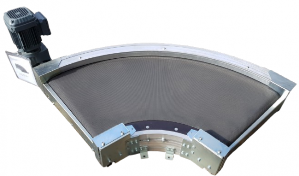 Transnorm curved belt conveyor left 90°-700-500-IR450 - NEW
