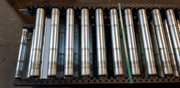 Interroll roller conveyor falling conveyor 1470-2155-490-420