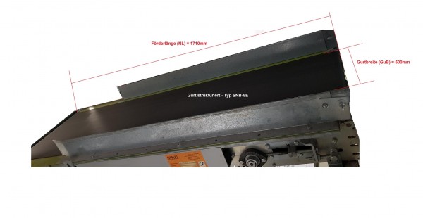 Lippert Gurtförderer Gurtband Förderband GF 1710-650-500