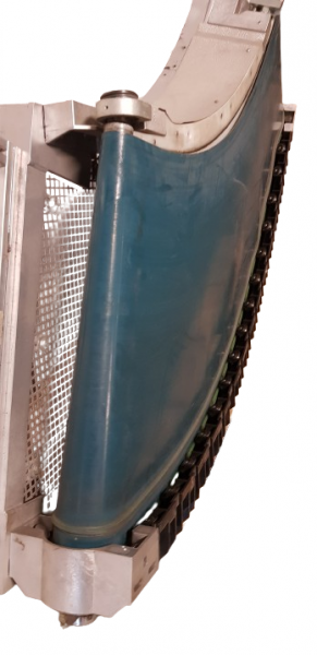 Transnorm spiral helix belt curve conveyor left GKF 90°-775-600 IR600