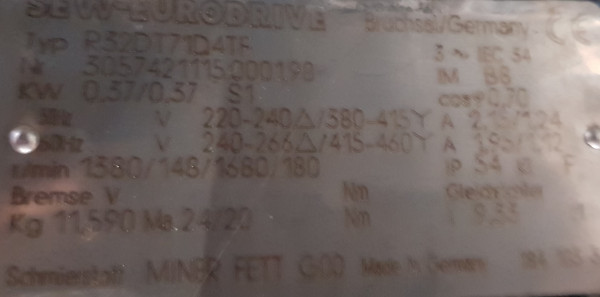 Transnorm Gurtkurvenförderer rechts 90°-800-600-IR600