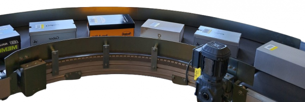 Transnorm curved belt conveyor right bend 90°-800-700 IR900