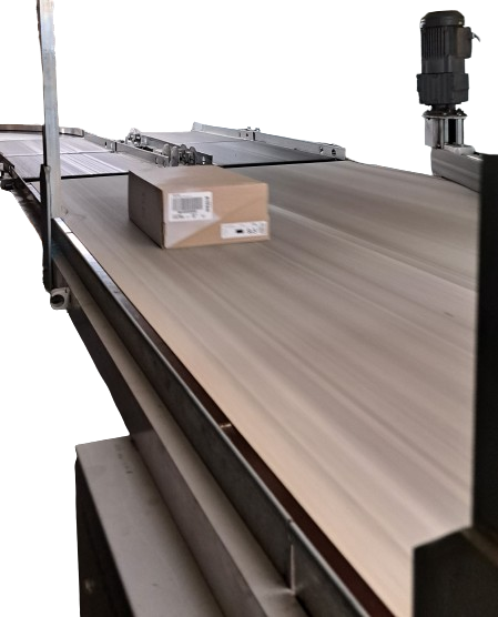 Transnorm modular conveyor with combiner conveyor belt GF 2500-1300-1200