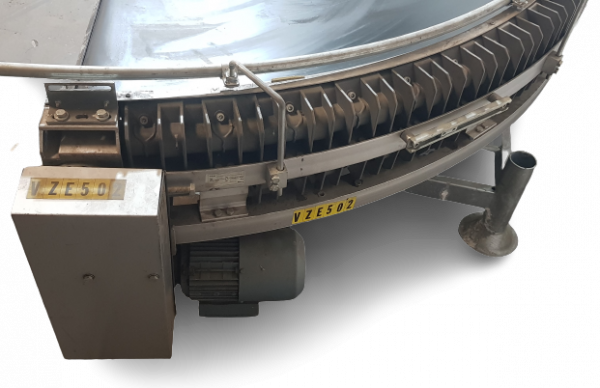Transnorm Gurtkurvenförderer rechts 160°-780-600-IR600-Gurt defekt