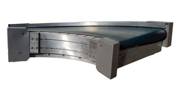Transnorm spiral helix belt curve conveyor right 90°-750-550 IR600