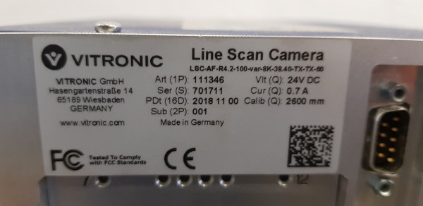 Vitronic Barcode Scanner Komplettsystem